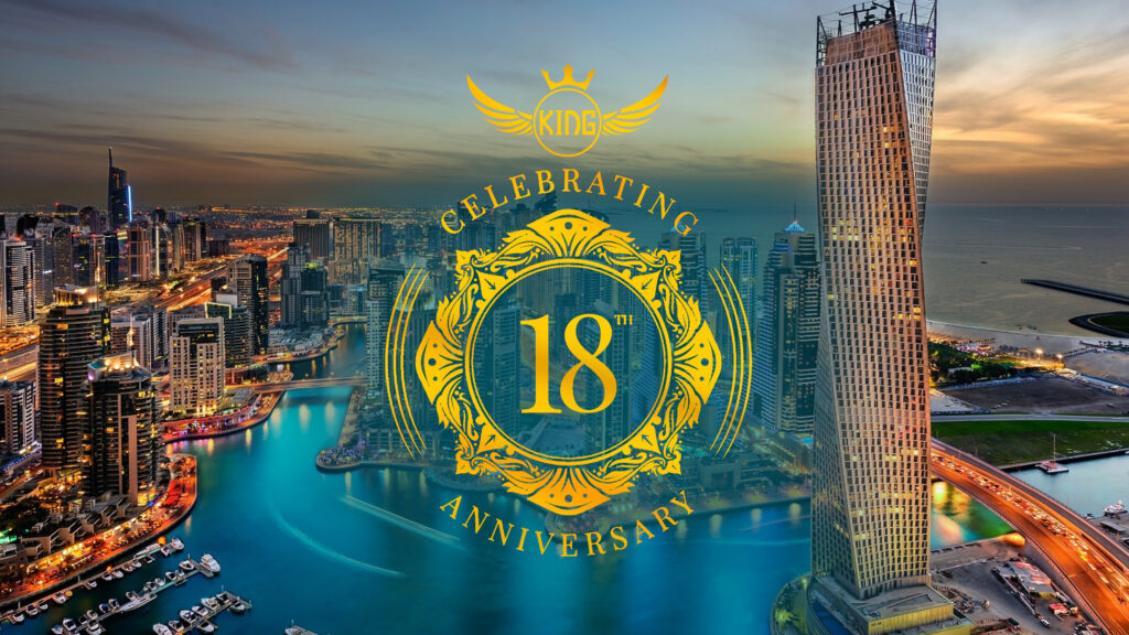 king logo site banner 18th anniversary